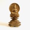 Japon: Bouddha en métal doré à l’or 22 carats. Appelé Dainichi-Nyorai (Mahavairocana)