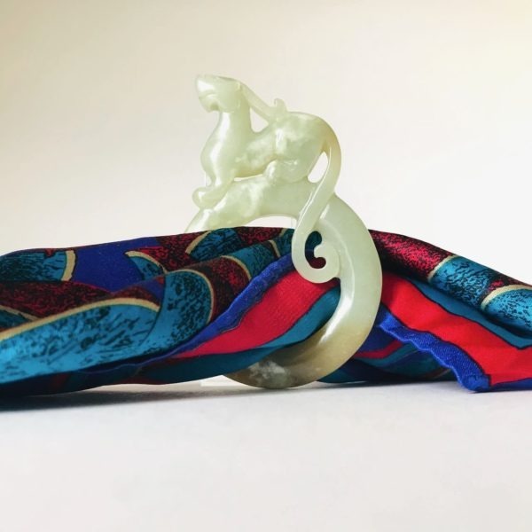 Jade archaïque chinois #14: Pendentif Lion chimérique – Image 6