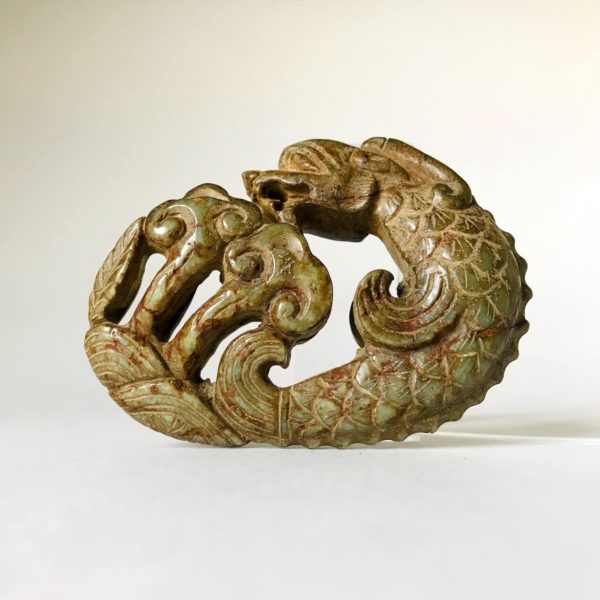 Jade archaïque chinois #15: Poisson aux écailles de dragon – Image 2