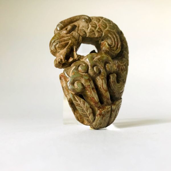 Jade archaïque chinois #15: Poisson aux écailles de dragon – Image 3