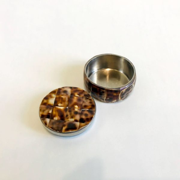 Petite boîte à pilules (ou autre) en mosaïque de porcelaine – Image 4