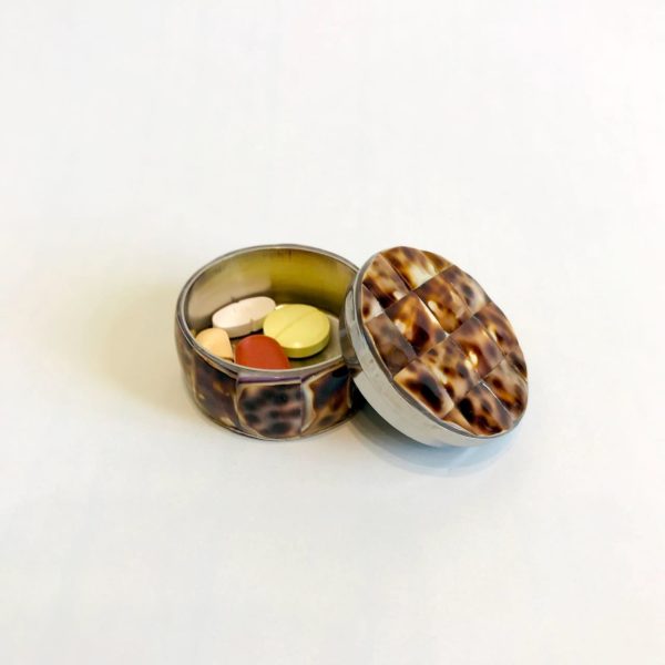 Petite boîte à pilules (ou autre) en mosaïque de porcelaine – Image 6