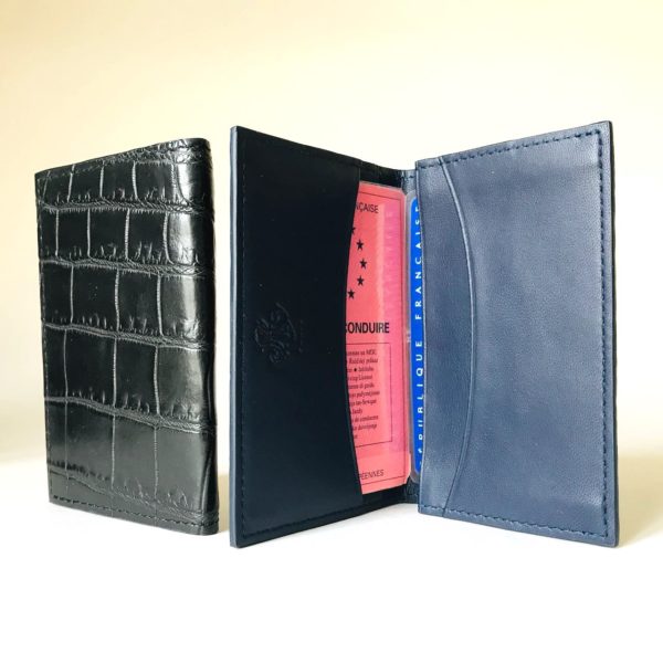 Porte-cartes en Crocodile – Image 6