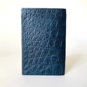 Porte-cartes en Crocodile - Bleu