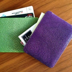 Porte-carte en galuchat