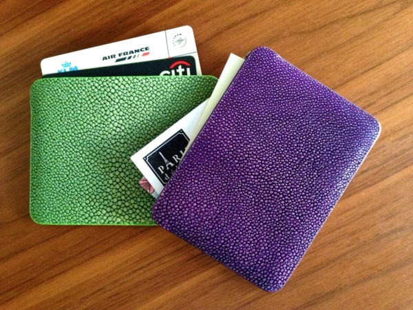 Porte-carte en galuchat