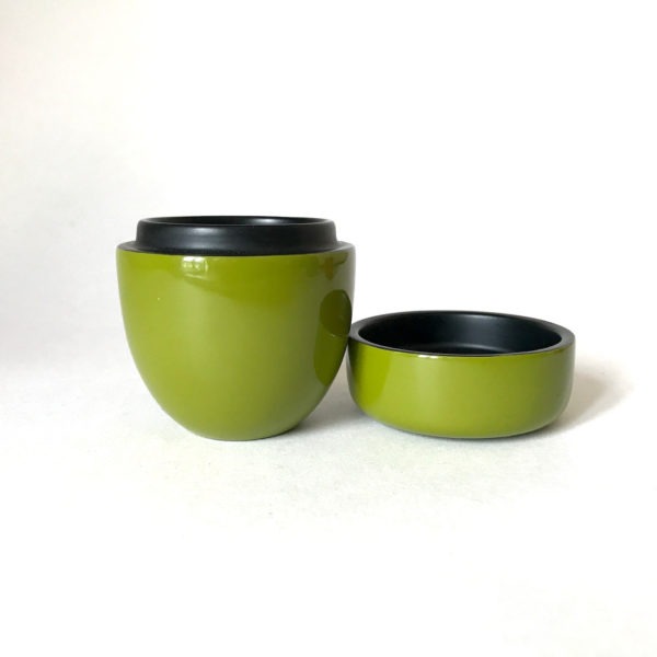 3 petits pots couverts en véritable laque d’Asie – Image 9